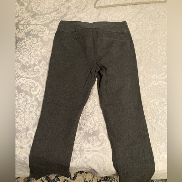 LOFT Size 12 Zoe Bootcut pants, dark gray - Picture 3 of 5